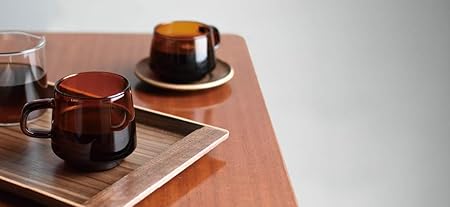 KINTO Sepia Non-Slip Tray 360x180mm Walnut Wood Elegant Design