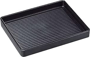 Fukui Craft 26cm Black Rectangular Meat Plate