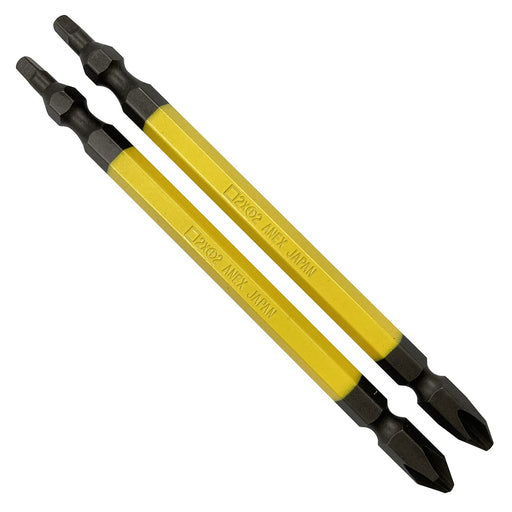 Anex Stool (Annex) Double-Headed Color Bit Square Plus #2 X 110 Set of 2 ACS2-2011-Kiichin - The #1 Place for Japanese Goods in Your Hand!