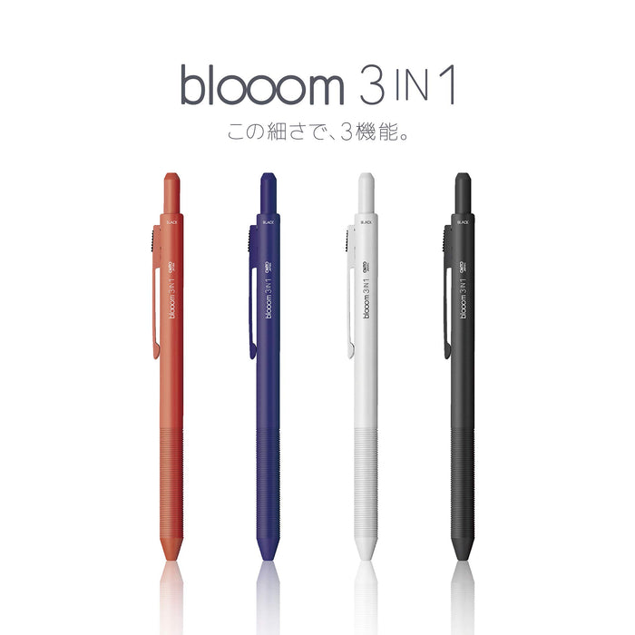Ohto Bloom 3In1 Multifunctional Pen in Denim Blue Model MF-25B3-BL-Kiichin - The #1 Place for Japanese Goods in Your Hand!