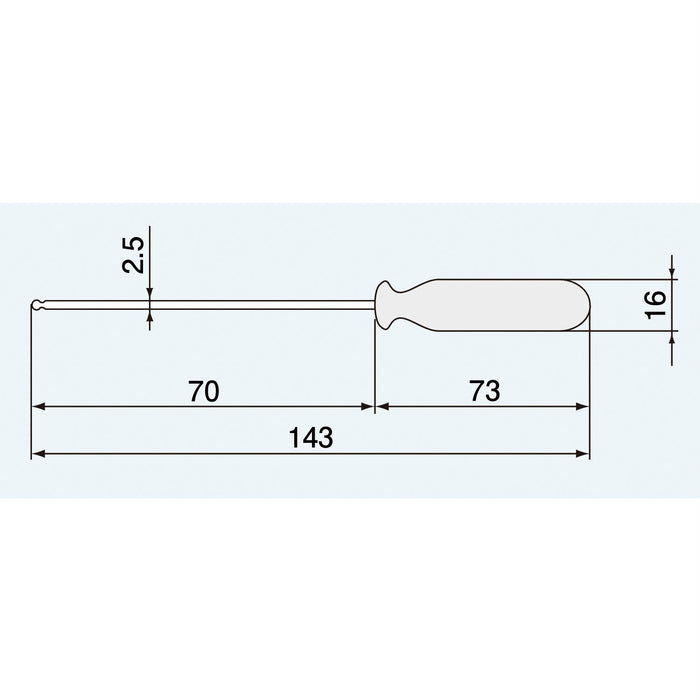 Engineer Brand 2.5mm Ball Driver Engineer Opposite Side DB-25 Model-Kiichin - The #1 Place for Japanese Goods in Your Hand!