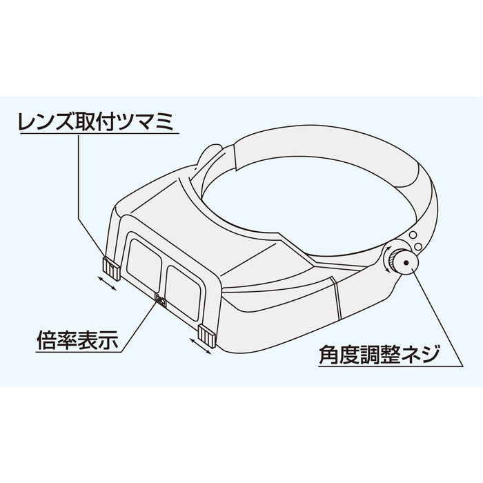 Engineer SL-80 Head Magnifier - High-Quality Precision Optical Lens-Kiichin - The #1 Place for Japanese Goods in Your Hand!