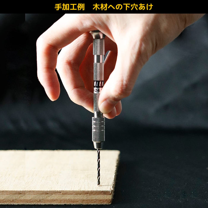 Engineer TP-24 Pin Vise Rotating Cap Single Head Includes 2 Double-End Collets Length 95mm-Kiichin - The #1 Place for Japanese Goods in Your Hand!