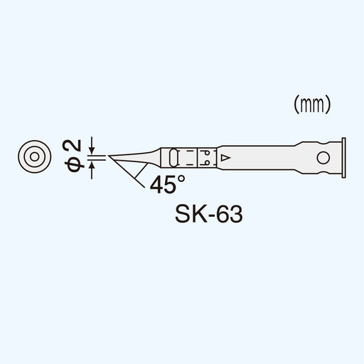 Engineer SK-63 Soldering Iron Tip for SK-60 Series - Premium Quality-Kiichin - The #1 Place for Japanese Goods in Your Hand!