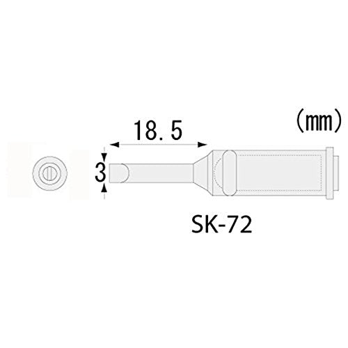 Engineer SK-72 Soldering Iron Tip Compatible with SK-70 Series-Kiichin - The #1 Place for Japanese Goods in Your Hand!