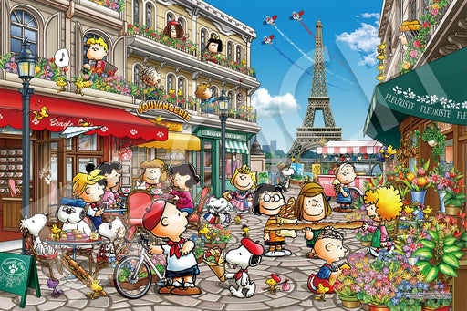 Epoch 1000pc Snoopy In Paris Jigsaw Puzzle 50x75cm 12-610S w/Glue Spatula & Score Ticket-Kiichin - The #1 Place for Japanese Goods in Your Hand!