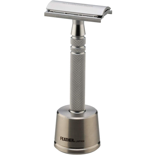 Feather Safety Razor - High Quality Stainless Steel Men's Razor with Stand and 2 Blades Made in Japan-Kiichin - The #1 Place for Japanese Goods in Your Hand!
