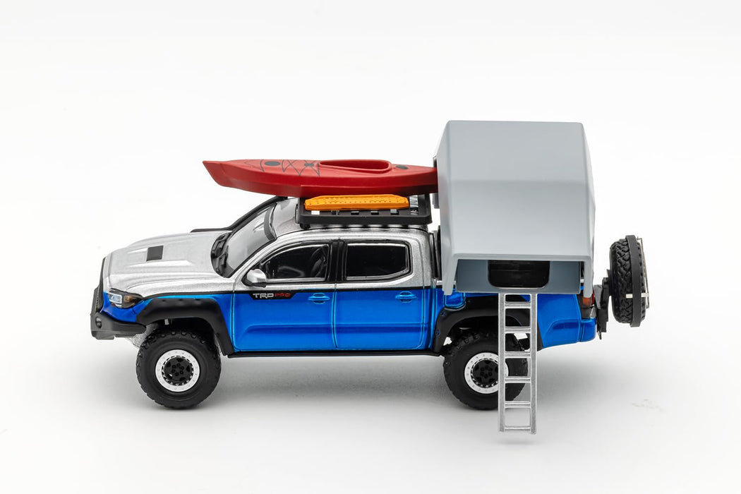 Gaincorp Products 1/64 Toyota Tacoma Camping Version Lhd Silver Blue-Kiichin - The #1 Place for Japanese Goods in Your Hand!