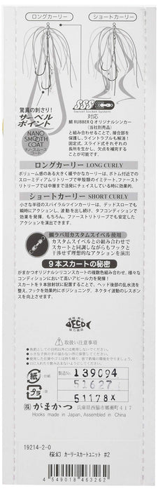 Gamakatsu Sakuragen Curly Skirt Unit Size 2 Bloody B-Kiichin - The #1 Place for Japanese Goods in Your Hand!