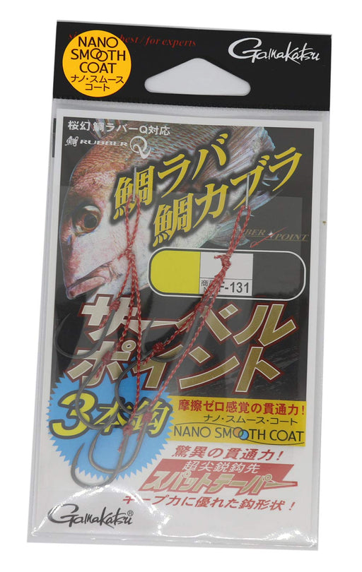 Gamakatsu Threaded Saber Point Hooks F131 L 3 Pack-Kiichin - The #1 Place for Japanese Goods in Your Hand!