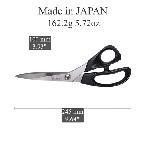 Hasegawa Knives Stainless Steel Dressmaking Scissors 245mm - Black S-245H-Kiichin - The #1 Place for Japanese Goods in Your Hand!