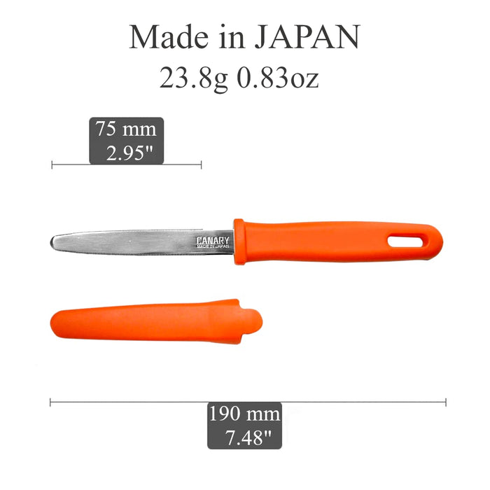 Hasegawa Knives Dan-Chan Cardboard Cutter with Cap Orange 19x0.8x2.2cm DC-191C-Kiichin - The #1 Place for Japanese Goods in Your Hand!