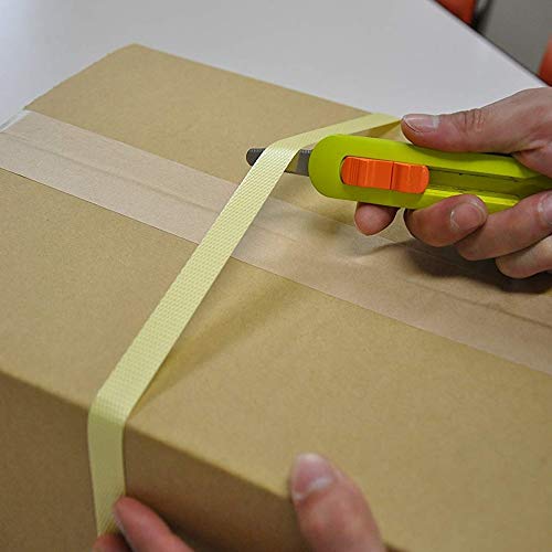 Hasegawa Knives Cardboard Cutter with 2.5cm Fluorine Replacement Blades 2 Pieces Black-Kiichin - The #1 Place for Japanese Goods in Your Hand!