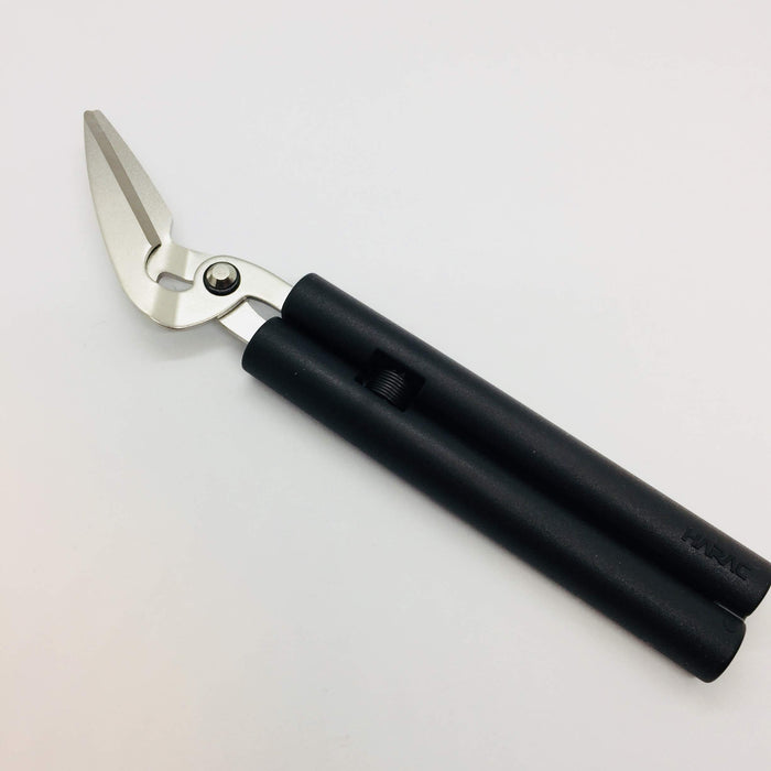 Hasegawa Knives Harac Carton Scissors Black Compact Size W19.3xD4xH1.5cm-Kiichin - The #1 Place for Japanese Goods in Your Hand!