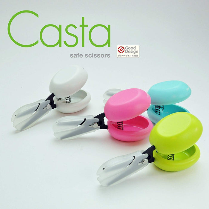 Hasegawa Knives - Harac Scissors Casta Green with Cover Compact W11xD4.5xH6cm Size-Kiichin - The #1 Place for Japanese Goods in Your Hand!