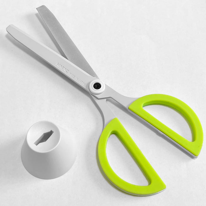 Hasegawa Knives Harac Scissors with Stand Moc White W19.3 x H4cm-Kiichin - The #1 Place for Japanese Goods in Your Hand!