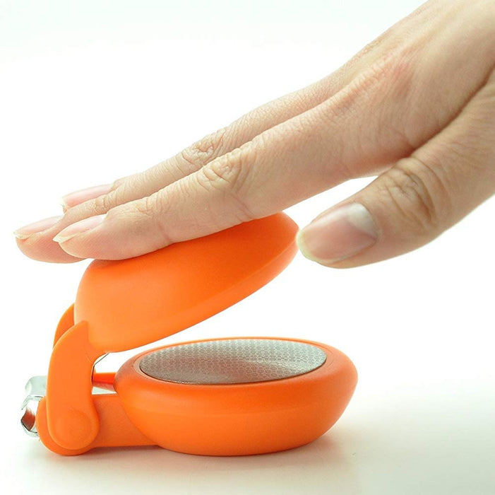 Hasegawa Knives Nail Clipper Nail+ Model in Vibrant Orange-Kiichin - The #1 Place for Japanese Goods in Your Hand!