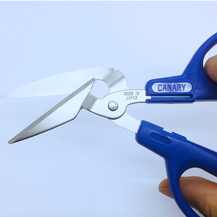 Hasegawa Cutlery Blue Paper Pack Scissors PS-40H 17cm Total Length 4.3cm Blade Length-Kiichin - The #1 Place for Japanese Goods in Your Hand!