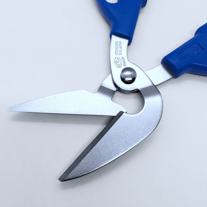 Hasegawa Knives Arm Wrestler Blue Flat Iron Scissors AWH-215-Kiichin - The #1 Place for Japanese Goods in Your Hand!