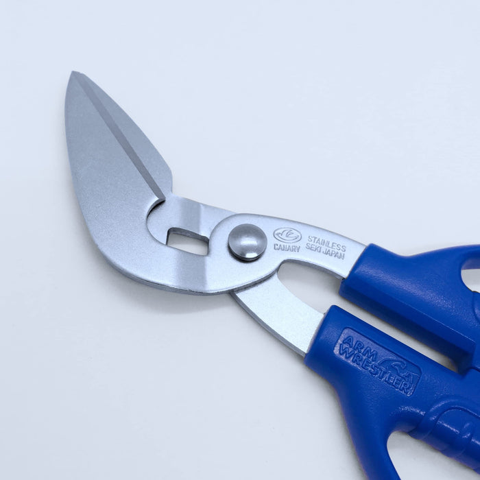Hasegawa Knives Arm Wrestler Blue Flat Iron Scissors AWH-215-Kiichin - The #1 Place for Japanese Goods in Your Hand!