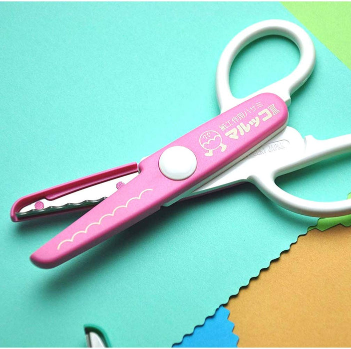 Hasegawa Knives Marco II Craft Scissors Pink 14cm Total Length 4cm Blade-Kiichin - The #1 Place for Japanese Goods in Your Hand!