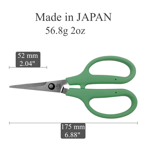 Hasegawa Knives Craft Scissors HT-175 Premium Quality Green-Kiichin - The #1 Place for Japanese Goods in Your Hand!