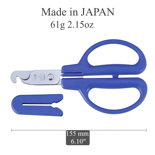 Hasegawa Knives Blue Scissors BC-30H 15.3cm Total Length for Sorting-Kiichin - The #1 Place for Japanese Goods in Your Hand!