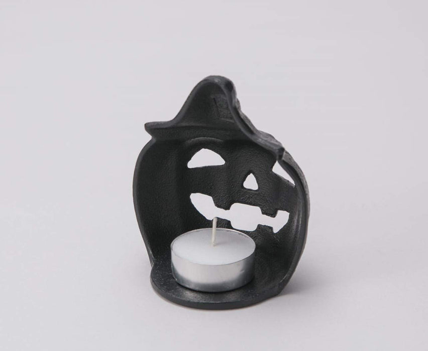 Iwachu Nambu Ironware Pumpkin Candle Stand Black 8.5x7.5x10 cm-Kiichin - The #1 Place for Japanese Goods in Your Hand!