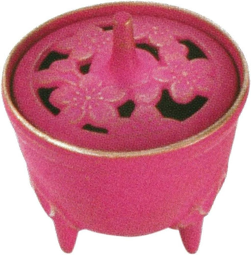 Iwachu Sakura Gold Pink Incense Burner Nambu Ironware Φ8.5xH9 29211-Kiichin - The #1 Place for Japanese Goods in Your Hand!