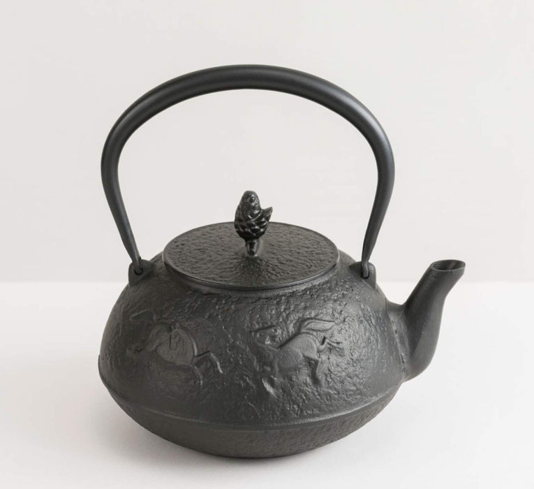 Iwachu Iron Teapot 1.5L Black-Glazed Horse Skin Nambu Ironware 11703-Kiichin - The #1 Place for Japanese Goods in Your Hand!