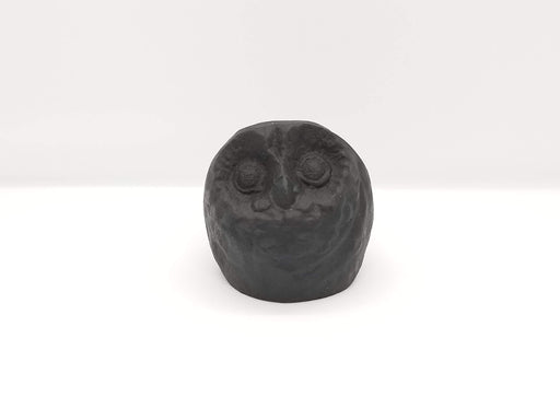 Iwachu Large Black Owl Paperweight 30021 - Nambu Ironware Design-Kiichin - The #1 Place for Japanese Goods in Your Hand!