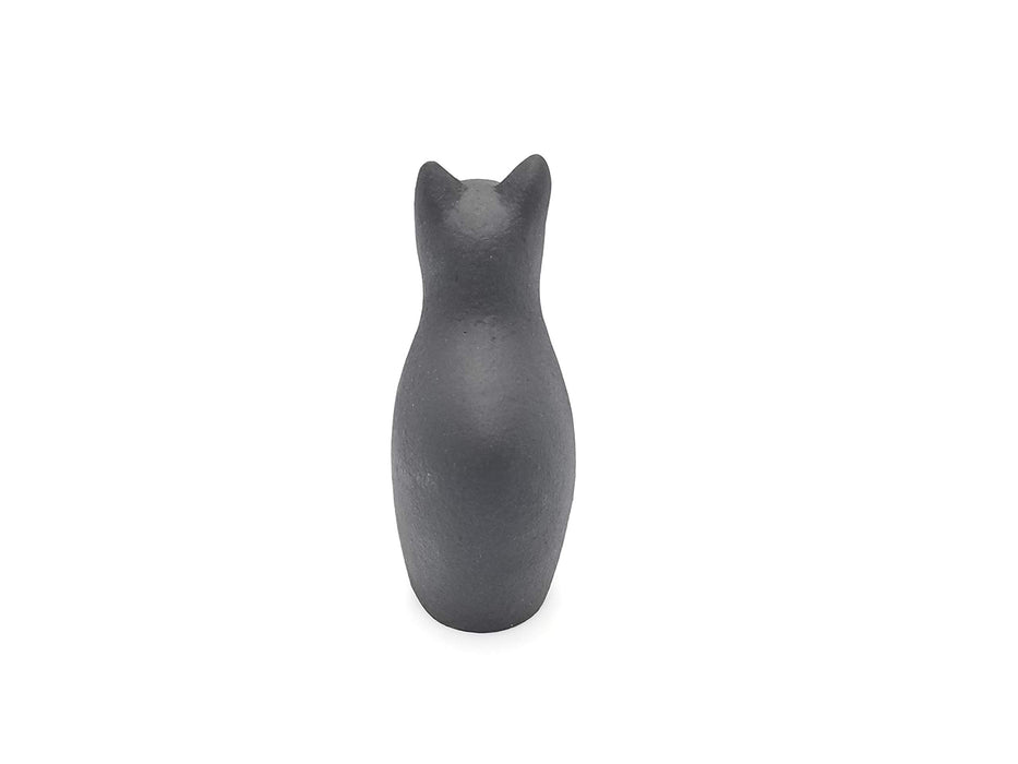 Iwachu Smug Cat Black Paperweight Nambu Ironware 3.5x6x8.5cm 30502-Kiichin - The #1 Place for Japanese Goods in Your Hand!