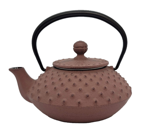 Iwachu Teapot 0.35L Flat Arare Chocolate Nambu Ironware Enameled Inside-Kiichin - The #1 Place for Japanese Goods in Your Hand!