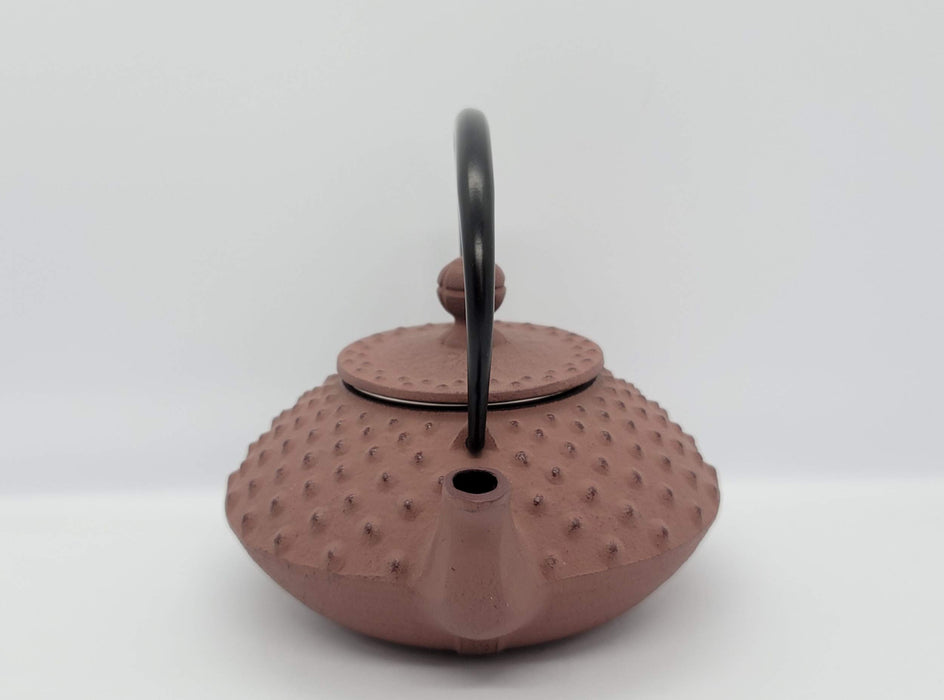 Iwachu Teapot 0.35L Flat Arare Chocolate Nambu Ironware Enameled Inside-Kiichin - The #1 Place for Japanese Goods in Your Hand!