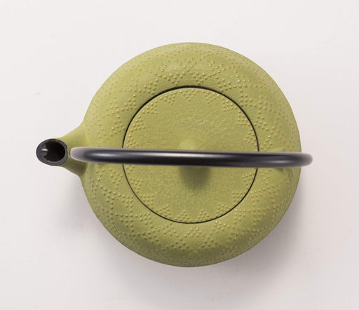 Iwachu Teapot 0.55L Gold/Green Lattice Pattern Enamel Interior Nambu Ironware-Kiichin - The #1 Place for Japanese Goods in Your Hand!