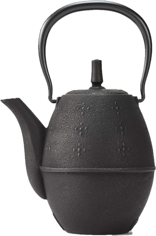 Iwachu Nambu Ironware Teapot Rice Black 0.6L Enameled Inside 12087-Kiichin - The #1 Place for Japanese Goods in Your Hand!