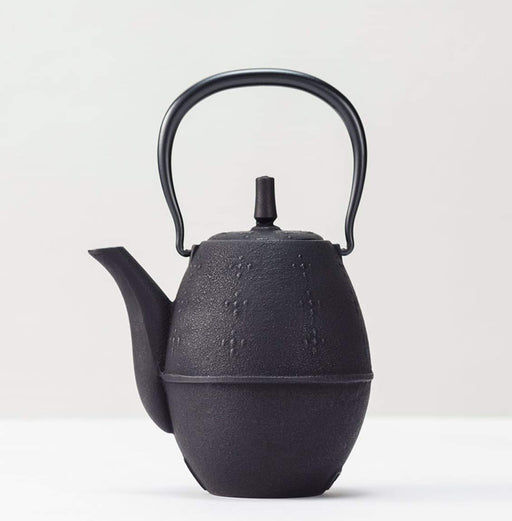 Iwachu Nambu Ironware Teapot Rice Black 0.6L Enameled Inside 12087-Kiichin - The #1 Place for Japanese Goods in Your Hand!