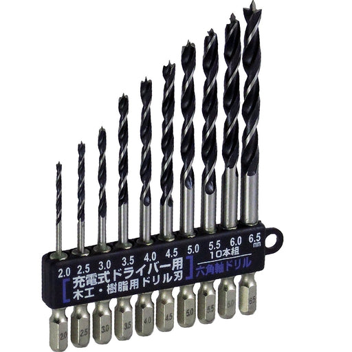 Konyo Sun Up Hexagonal Shaft Set for Woodworking and Resin 10Pc M3-Kiichin - The #1 Place for Japanese Goods in Your Hand!