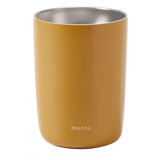 Marna Cocuri Sand Yellow 350ml 2-In-1 Vacuum Insulated Can Cooler Holder-Kiichin - The #1 Place for Japanese Goods in Your Hand!