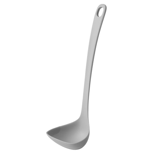 Marna Gray Easy-To-Scoop Silicone Ladle M Clam Shape Kitchen Tool-Kiichin - The #1 Place for Japanese Goods in Your Hand!