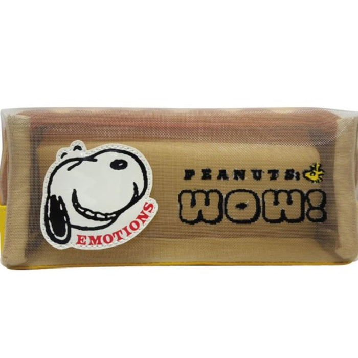 Maruyoshi Snoopy Mesh Box Pouch H8xW19xD7cm Face Design-Kiichin - The #1 Place for Japanese Goods in Your Hand!