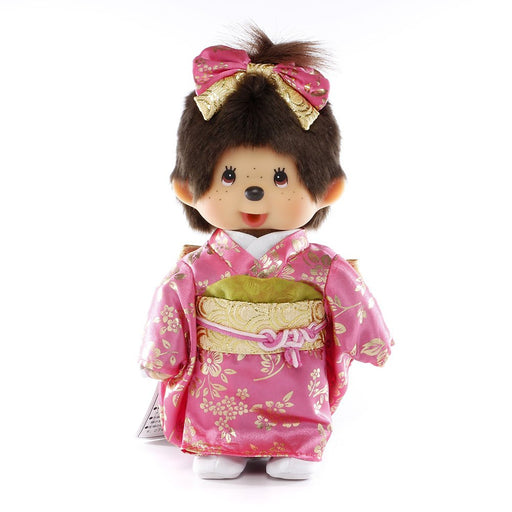 Sekiguchi Monchhichi Girl Plush Toy Furisode Style 20cm Height-Kiichin - The #1 Place for Japanese Goods in Your Hand!