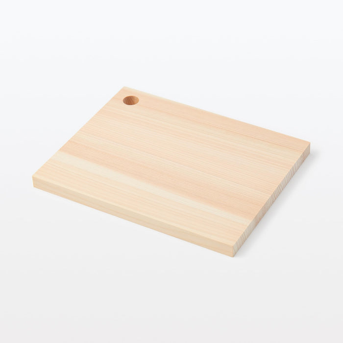 Muji Hinoki Thin Small Cooking Board With Hook Hole 19x15x1.2cm 84376214