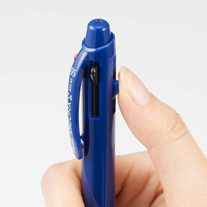 Pentel Vicuna 0.5mm Quad-Color Ballpoint Pen in Blue BXC45C-Kiichin - The #1 Place for Japanese Goods in Your Hand!
