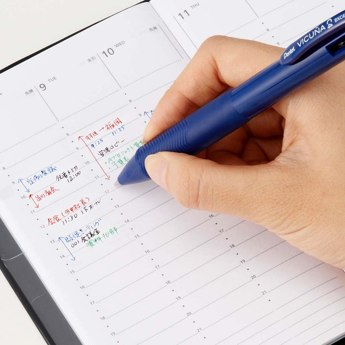 Pentel Vicuna 0.5mm Quad-Color Ballpoint Pen in Blue BXC45C-Kiichin - The #1 Place for Japanese Goods in Your Hand!