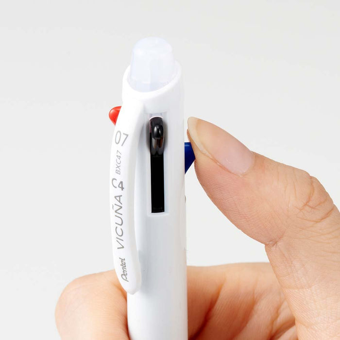 Pentel 4-Color Vicuna Bxc47W 0.7 Ballpoint Pen in White-Kiichin - The #1 Place for Japanese Goods in Your Hand!