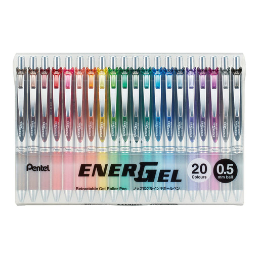 Pentel EnerGel 0.5mm 20-Color Gel Ink Pen Set Limited Edition BLN75Z-20-Kiichin - The #1 Place for Japanese Goods in Your Hand!