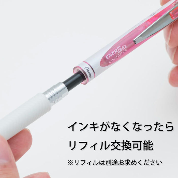 Pentel Energel Bln75Pw Pearl Pink Gel Ink Ballpoint Pen 0.5mm Axis - Pack of 10-Kiichin - The #1 Place for Japanese Goods in Your Hand!