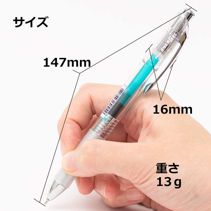Pentel Energel Infree 0.5 Turquoise Blue Gel Ballpoint Pen 10 Piece Pack-Kiichin - The #1 Place for Japanese Goods in Your Hand!