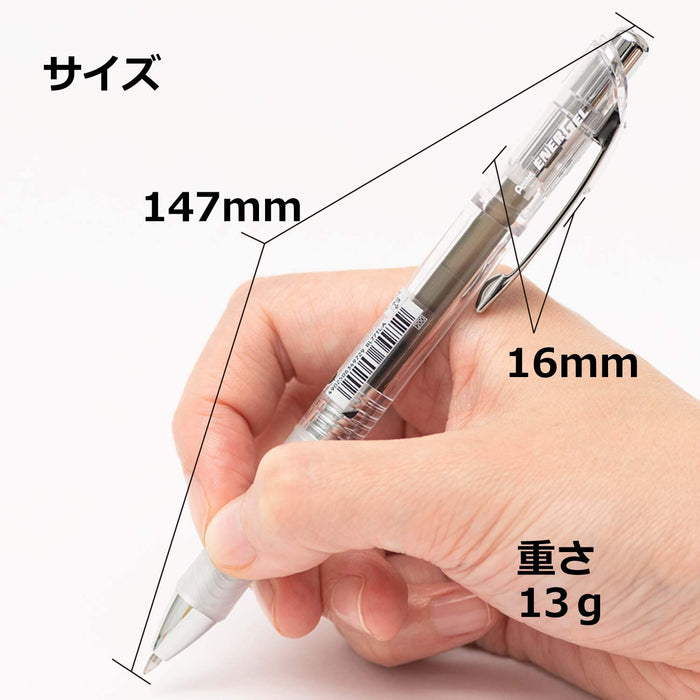 Pentel Energel Infree 0.7 Black Gel Ink Ballpoint Pen Pack of 10-Kiichin - The #1 Place for Japanese Goods in Your Hand!